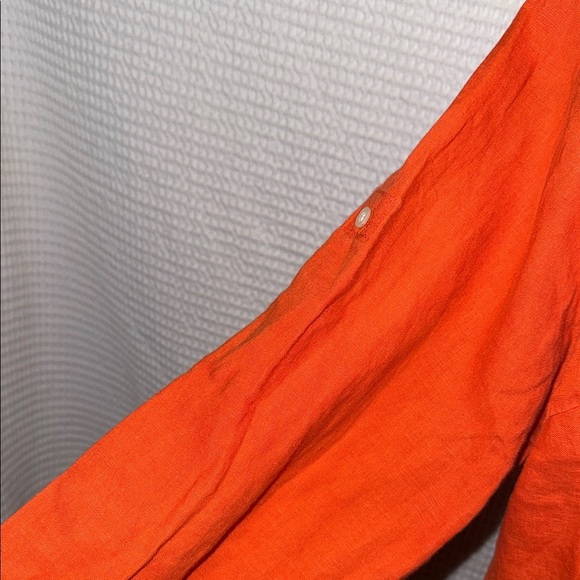 Lauren Ralph Lauren Orange Long Sleeve Shirt - Picture 5 of 9